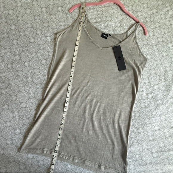 Mono B Light Taupe Modal Cotton Cami Tank Size L NWT - Picture 6 of 6